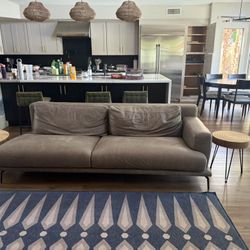 Italian Leather Couch 