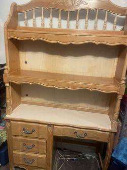 Stanley Furniture Desk Shelf With Drawers Solid Furniture