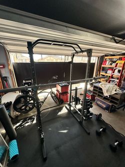 Squat rack and Olympic bar