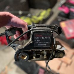 Sears craftsman belt sander with case