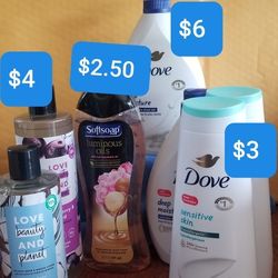 Bodywash (Men & Women), Deodorant and Body Lotions 
