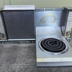 Rare Vintage MCM 1950s Frigidaire Fold-Back Cooking Unit as-is