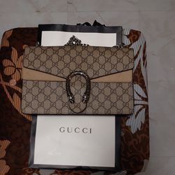 Gucci Dionysus GG Supreme Chain Wallet Clutch