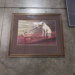 VICTOR His Master's Voice Dog Framed Picture