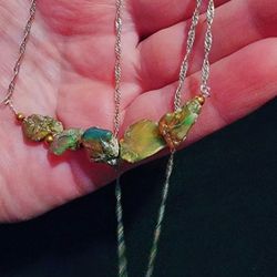 Narural Rough Opal Necklace