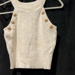 Cute White Shirt Size Large 