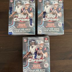 Topps Chrome 2025 NFL Blaster Box (Sealed)