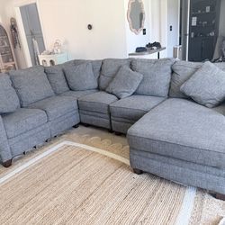 Modular grey couches