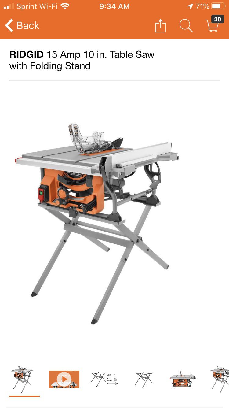 10 inch table saw with stand