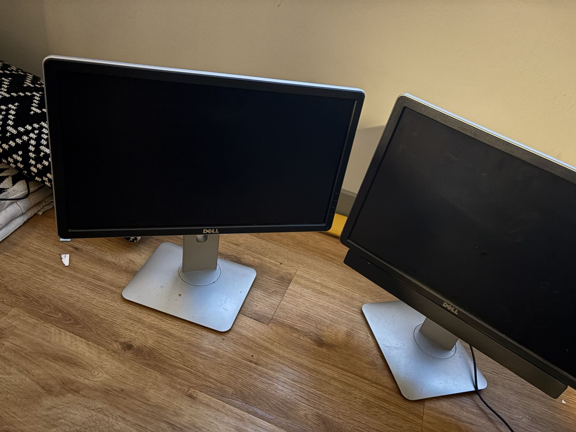 Two dell monitors