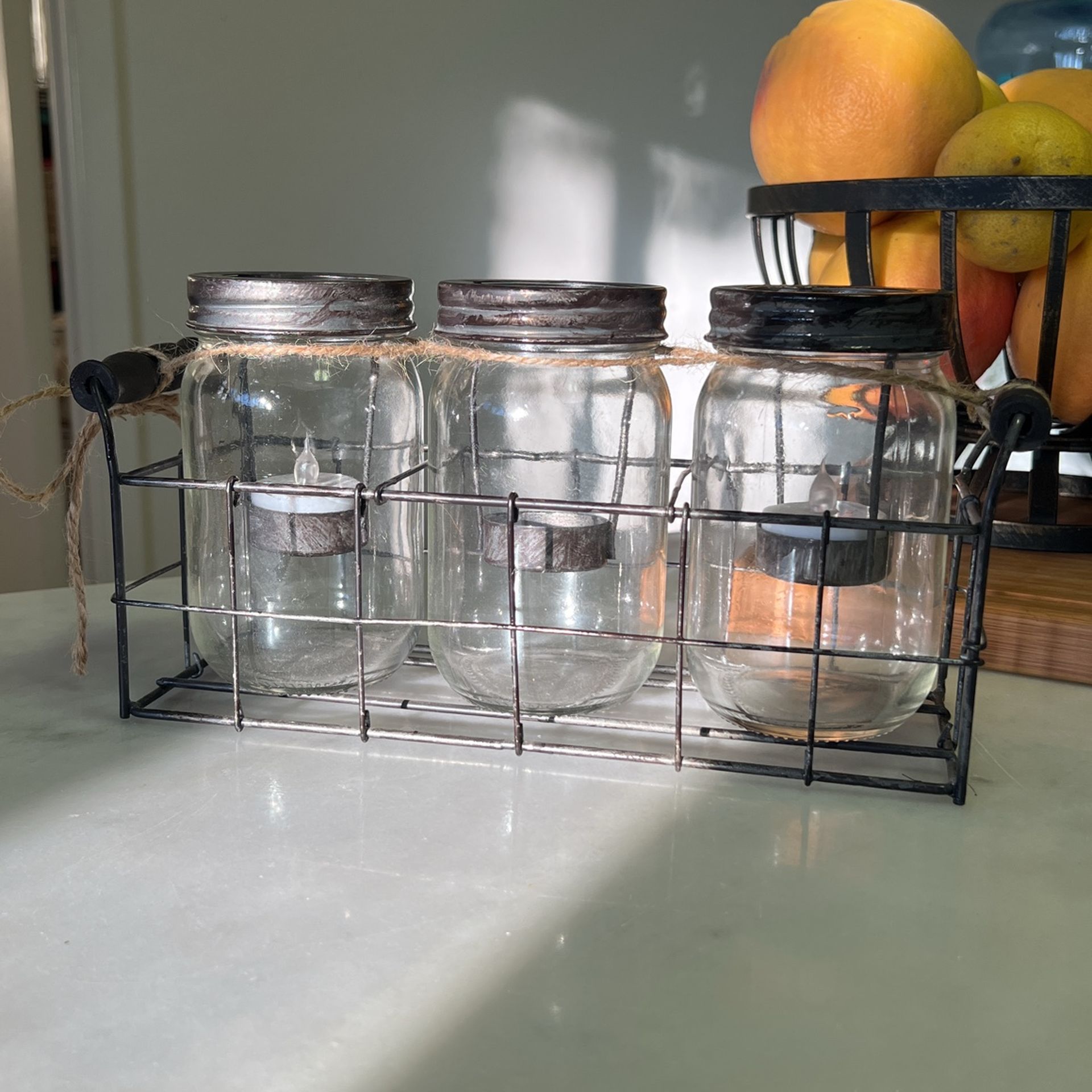 11” Clear Tea Light Candle Holder