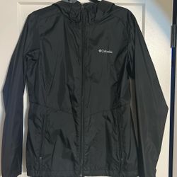Women’s Columbia, Black Windbreaker Size Medium