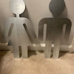 Male & Female Restroom Signs