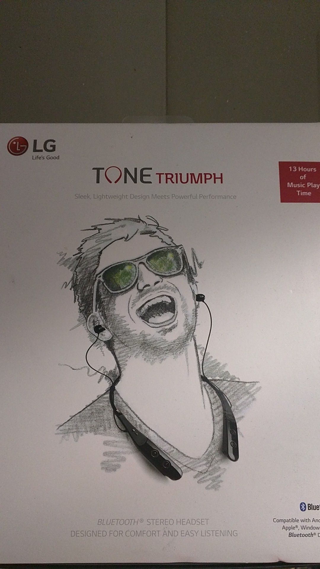 LG tone triumph Bluetooth headset brand new in the box sealed