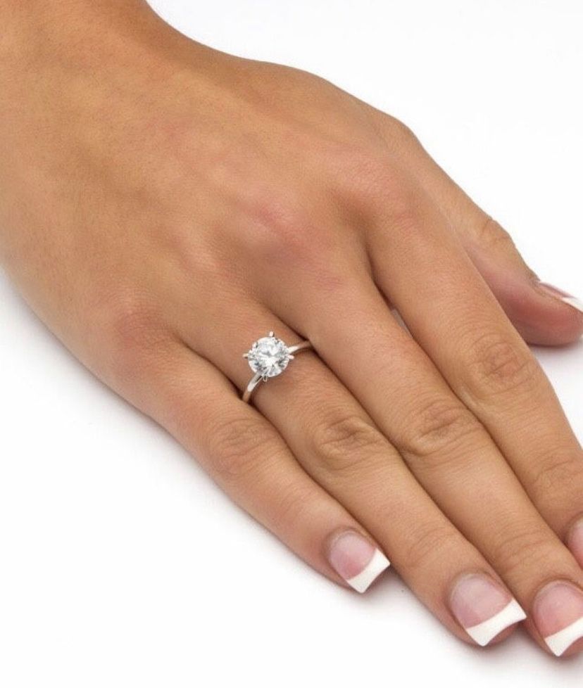 Engagement Ring - White Gold