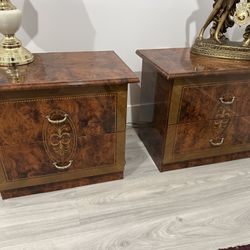 Two Vintage Nightstands 