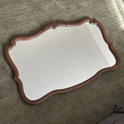 Vintage French Provincial Mid Century Mirror 