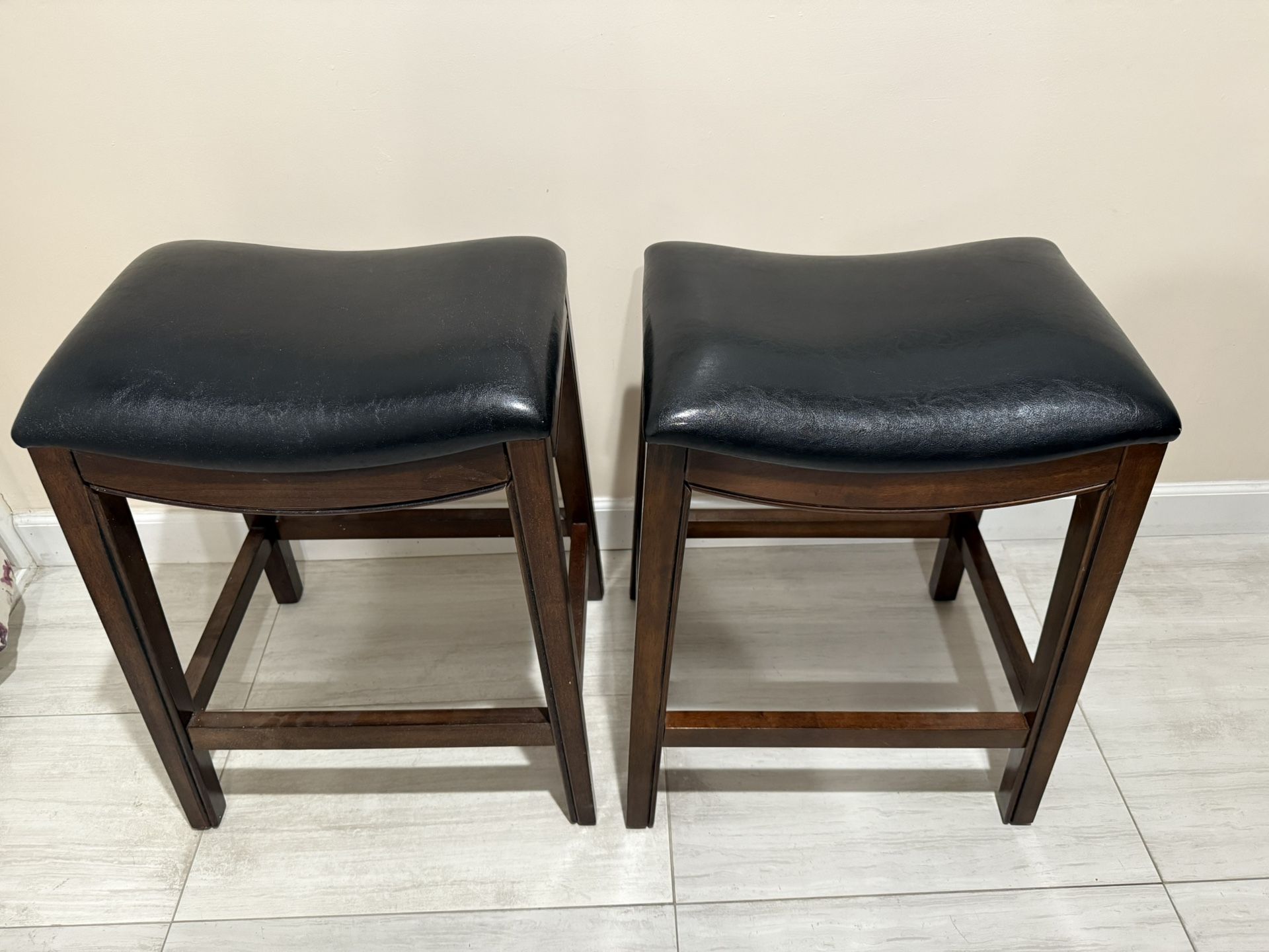 Leather Bar Stool 