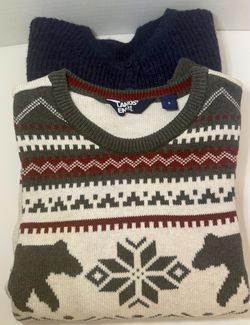 Lands' End and Navy Blue Sweaters Size Small