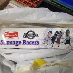 Full Size Sausage Racer Bumper Sticker Laminated Waterproof