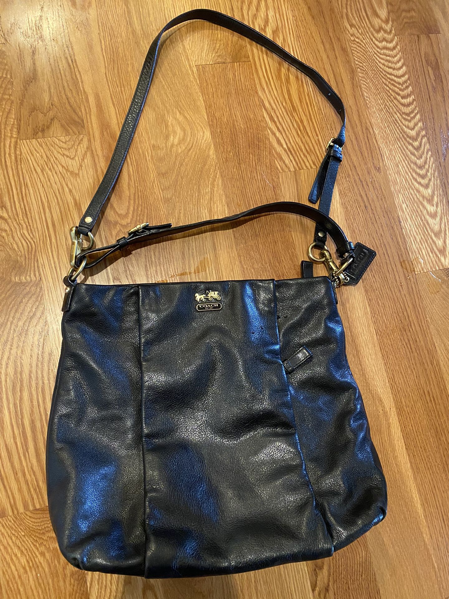 Coach Purse Black Leather