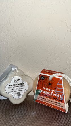 Brand NEW!!! 🛁    Bath Accents / Essenza - Soap Infused Sponges(((PENDING PICK UP)))