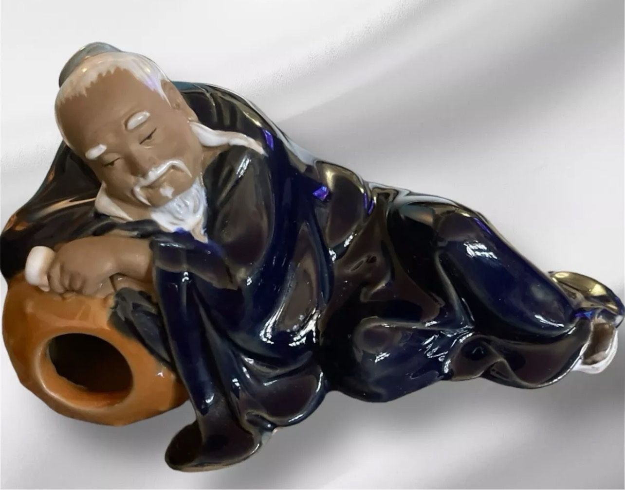 Vintage Chinese Shiwan Mudmen Figure (blue) 