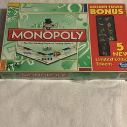 2012 Monopoly Golden Token Bonus Edition