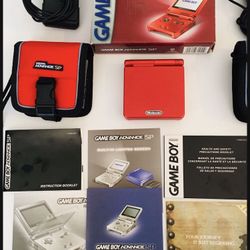 Gameboy Advance SP console complete with box and manuals
