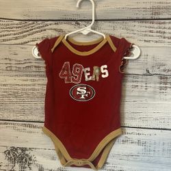 San Francisco 49ers bodysuit size 3/6 months