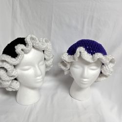 Brand New Handmade Crochet Ruffle Hats 