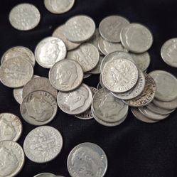 90% Silver Roosevelt Dimes Roll of 50