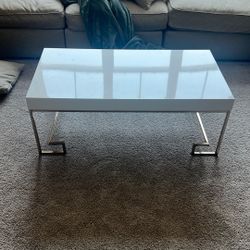 White Melamine Living Room Table