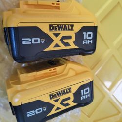 DEWALT 20VMAX XR 10.AH BATTERIES NEW  $200 EACH 