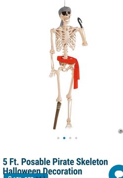 New 5' pirate skeleton