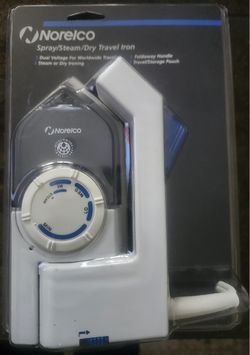 Norelco Mini Travel Dual Voltage Spray, Steam Dry Travel Iron