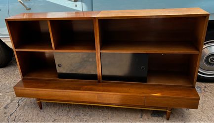 American of Martinsville MCM Credenza Bookcase 3 piece vintage
