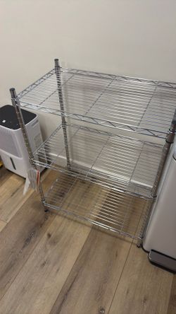 3 level steel rack
