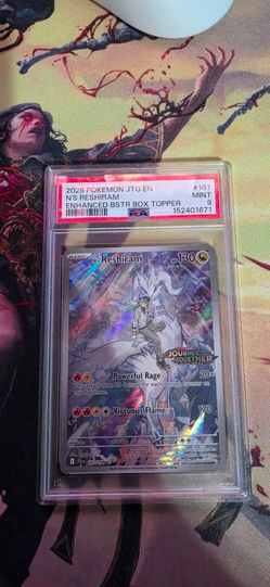 PSA 9 N's Reshiram 167/159 Journey Together Box Topper