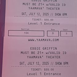 Eddie Griffin Tickets (2)