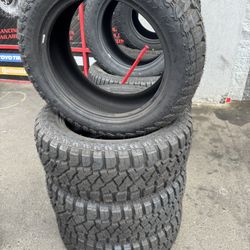 285/55R20 SET OF 4 ALL TERRAIN TIRES WITH INSTALLATION AND BALANCING 
