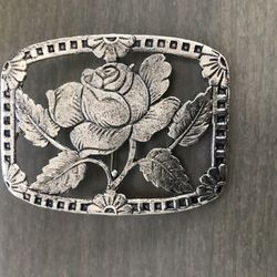 Silver Tone Brooch  Vintage 