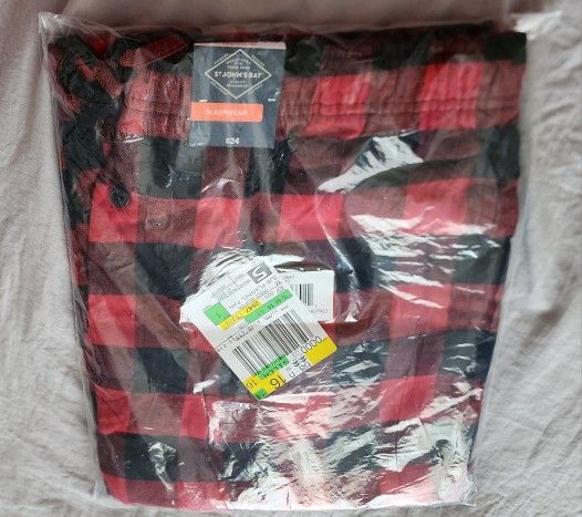 Men's Flanel Pajamas Pants Size M New