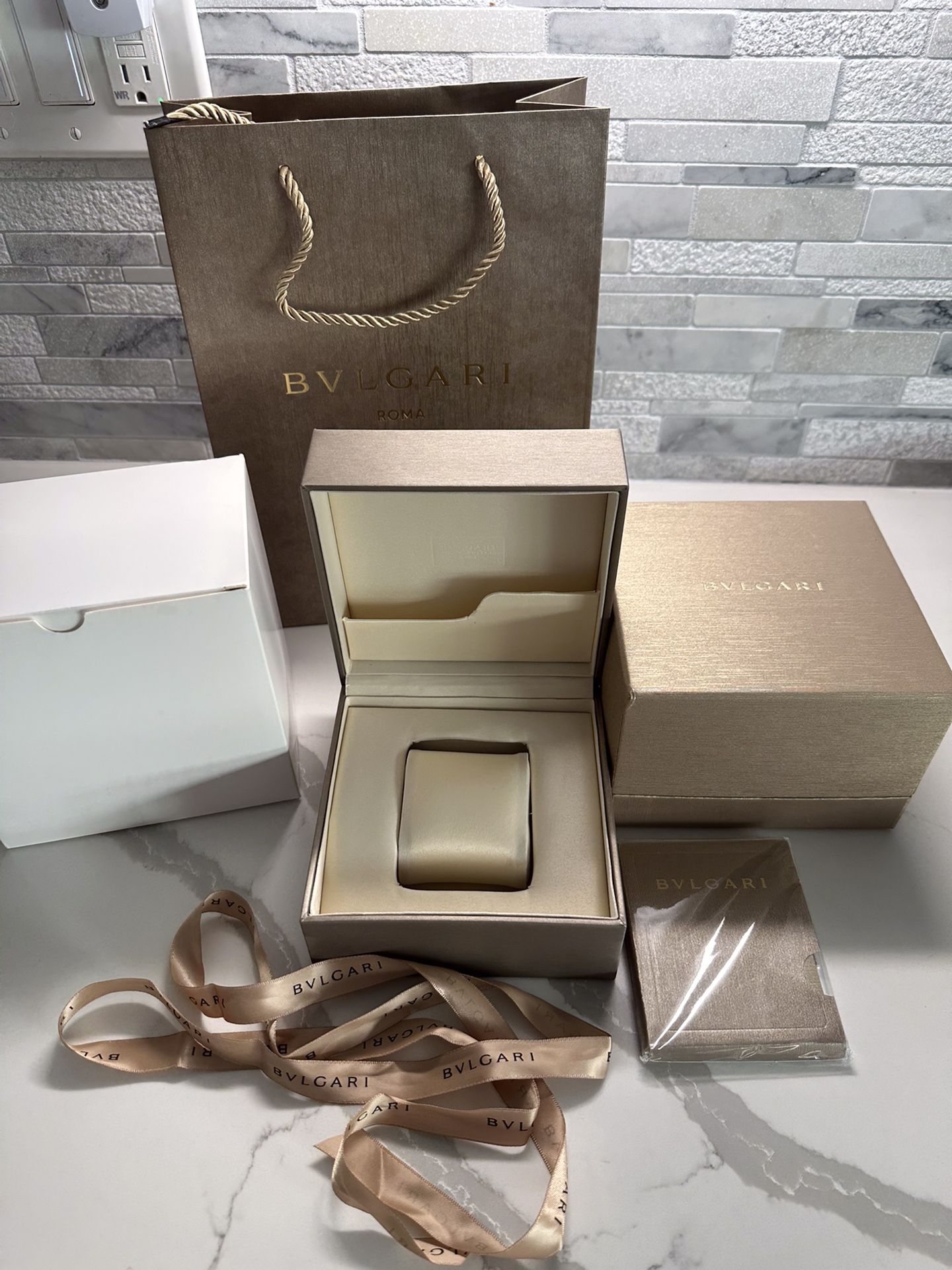 Bvlgari Watch Box New With Paperwork