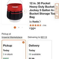 Husky NEW Bucket Jockey 