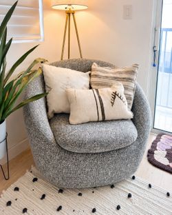 West elm swivel chair