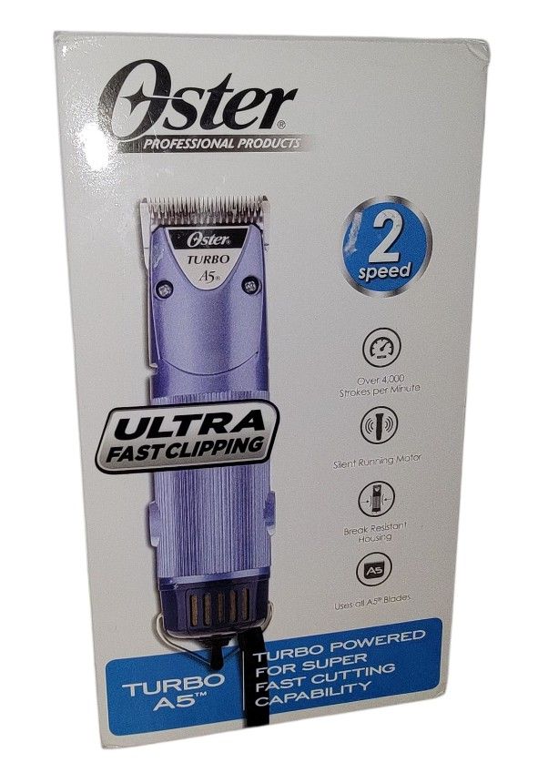 Oster A5 Turbo Hair Clippers Dog Cat Pet Grooming 2 Speeds
