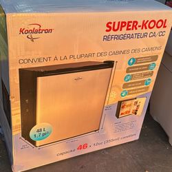 Koolatron KCR40B Super-Kool 1.7 Cu. Ft. AC/DC Compact Refrigerator New IN Box
