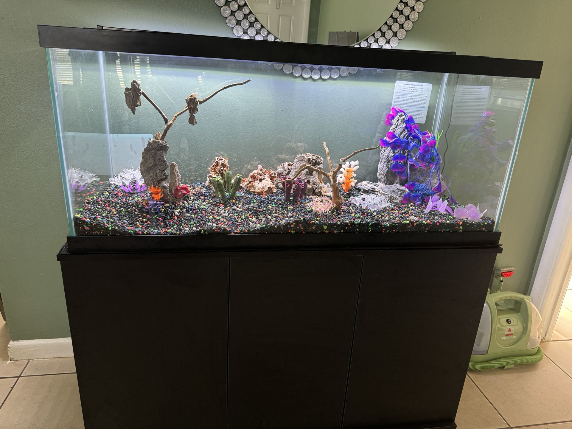 75 Gal Fish Tank, Stand, LED light and More