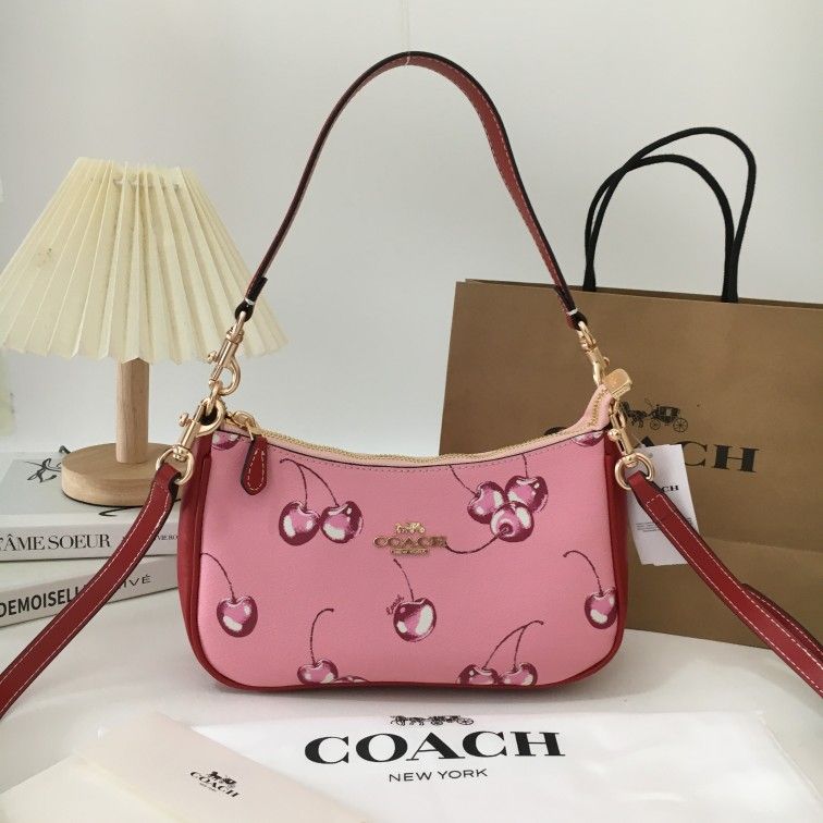 Coach Tabby Cherry Print Shoulder Bag